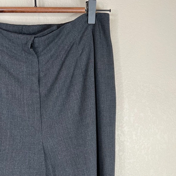 Piazza Sempione Womens Dress Pant Actual 31W Charcoal Pleated High Rise Straight - Picture 3 of 11